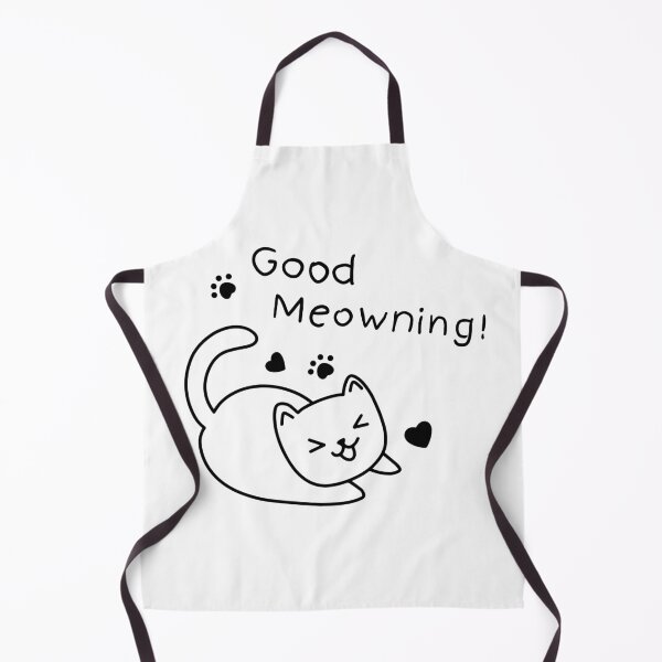 Artikelvorschau, Gutes Miauen – süße Katze im Doodle-Stil – schwarzer Umriss entworfen und verkauft von ProverbialCat.