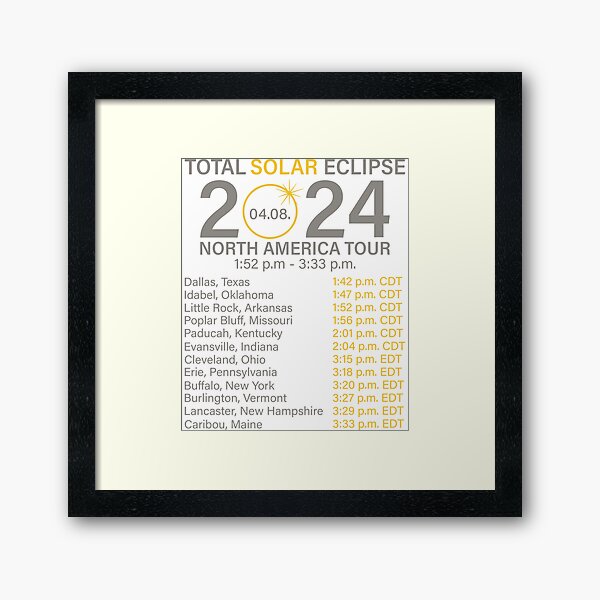 Item preview, 2024 Total Solar Eclipse designed and sold by MicroGlow.