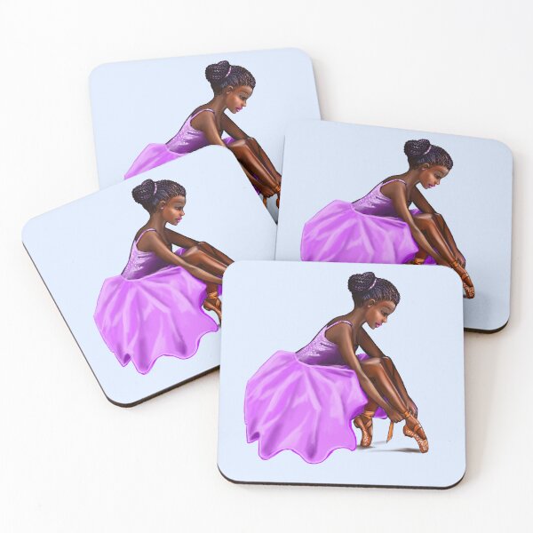 Item preview, Brown Skin Ballerina Gifts | African American Dancer Lacing Shoes | Top Gifts for Black Women designed and sold by Artonmytee.
