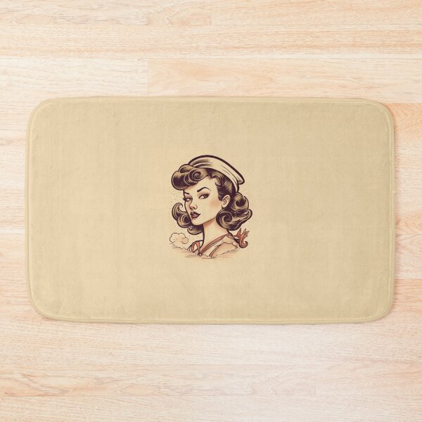 Item preview, Classic Sailor Jerry Pin-Up Girl Tattoo: Timeless American Traditional Design designed and sold by MerikDigital.