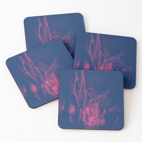Item preview, Dark duotone street at night  designed and sold by GingaDesigns.