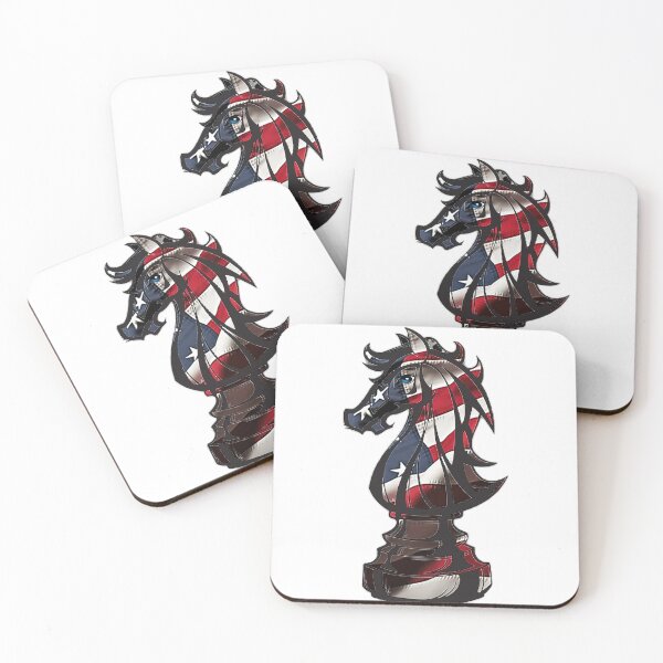 Item preview, American flag knight chess piece  designed and sold by DRJ21.