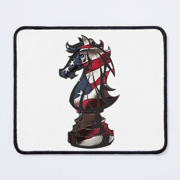 Item preview, American flag knight chess piece designed and sold by DRJ21.