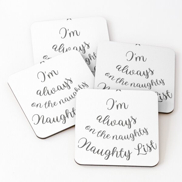 Item preview, The Naughty List Christmas Tree designed and sold by Backstage Prints.
