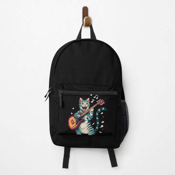 Item preview, rock cat playing guitar, funny rock cat designed and sold by NaaEchDesign ⭐⭐⭐⭐⭐.