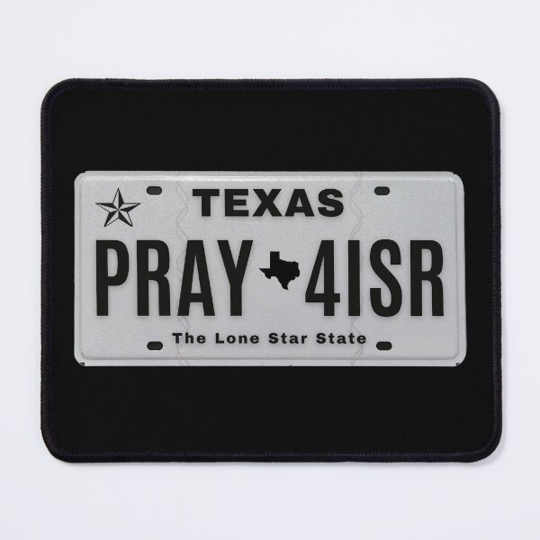 Item preview, Pray for Israel Texas Vanity Plate designed and sold by GFamilyC.