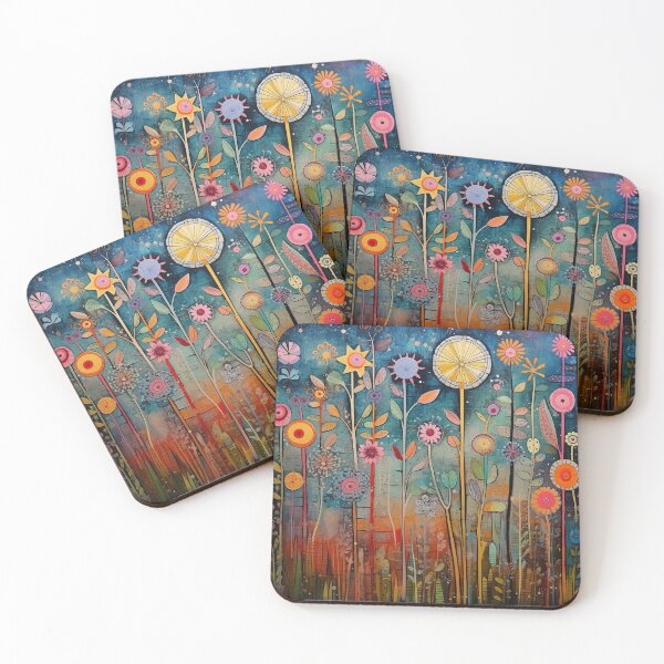 Item preview, Colorful Floral Night Garden designed and sold by Neika Shimm Designs.