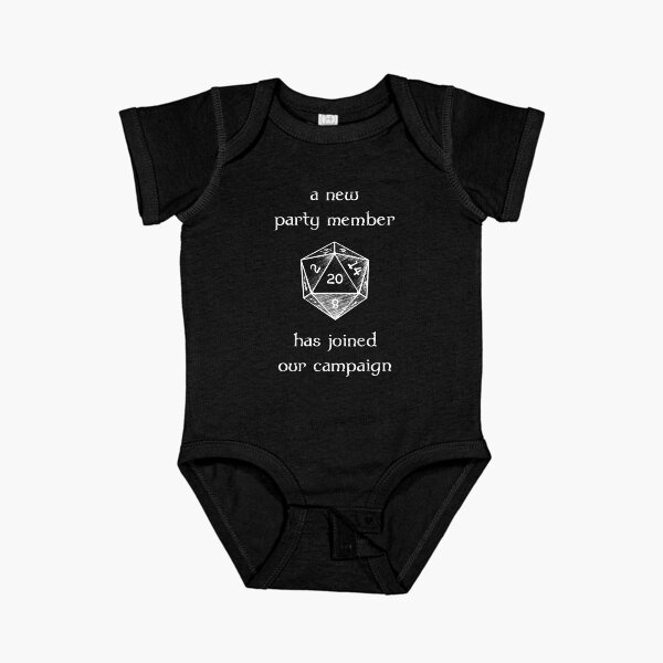 Item preview, New Party Member Has Joined Our Campaign (White Text) designed and sold by MusiMochi.