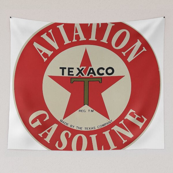 Item preview, Aviation Gasoline Retro Advertising Billboard Texaco designed and sold by RoyalTarget.