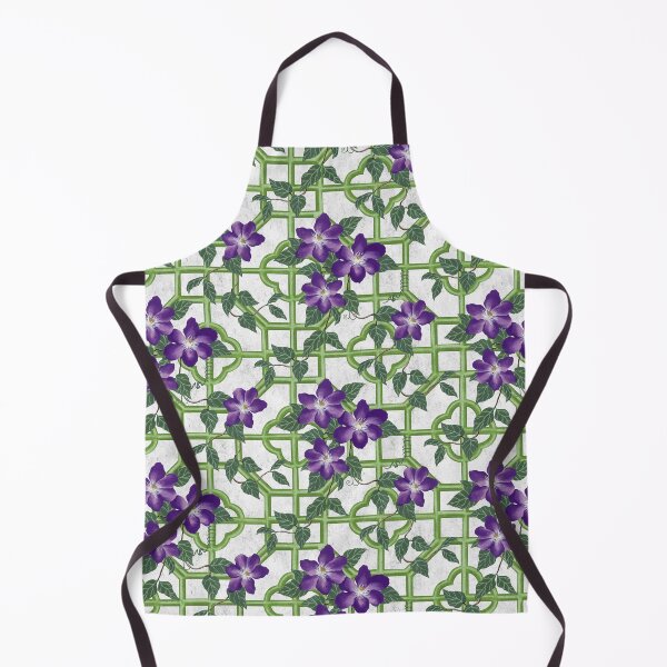 Item preview, Clematis Oriental Trellis designed and sold by Sarah Thorpe Designs .