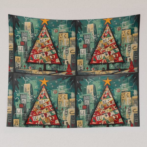 Item preview, Rebel Radiance- Unconventional Christmas Tree Art in the Spirit of Social Artivism designed and sold by OlfactoART Studio.