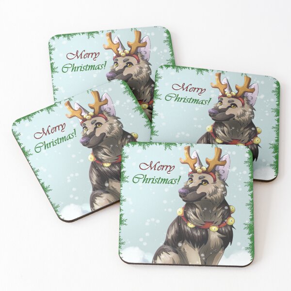 Item preview, German Shepherd Christmas designed and sold by TheKohakuDragon.