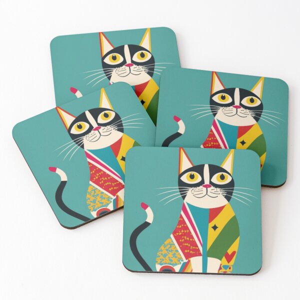 Item preview, Mid Century Moggy designed and sold by VoodoovilleArt.