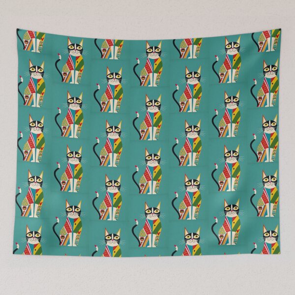 Item preview, Mid Century Moggy designed and sold by VoodoovilleArt.