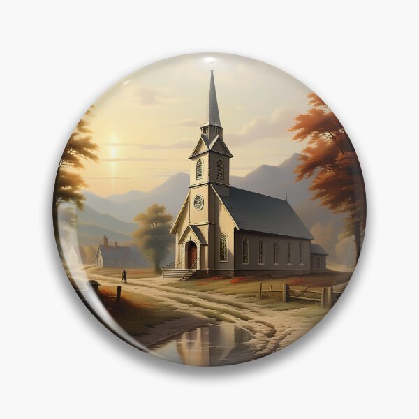 Item preview, vintage church in the autumn designed and sold by IncredibleGeek.