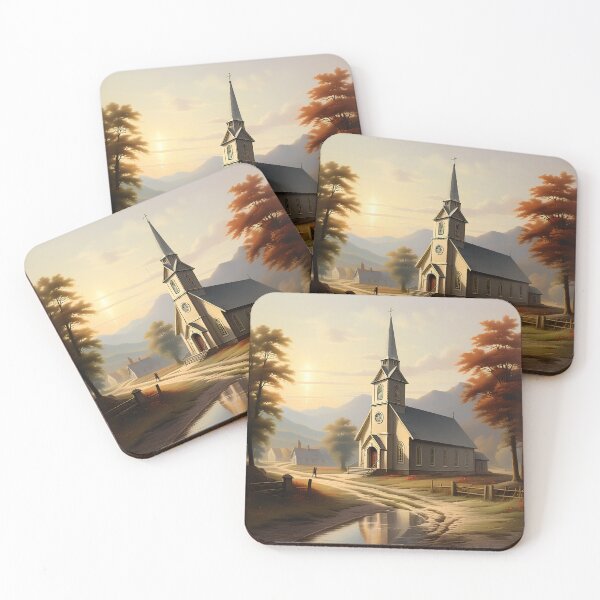 Item preview, vintage church in the autumn designed and sold by IncredibleGeek.