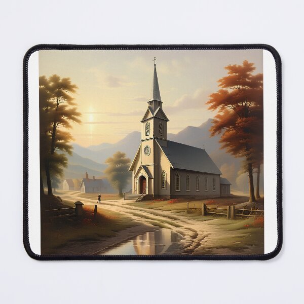 Item preview, vintage church in the autumn designed and sold by IncredibleGeek.