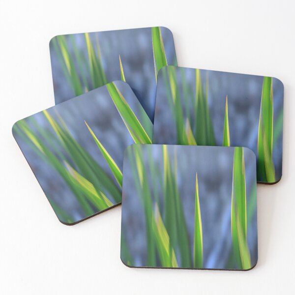 Item preview, Green Blades on Blue designed and sold by SunlitColors.
