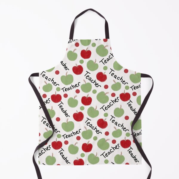 Item preview, Teacher with Red and Green Apples  designed and sold by RepeatCandy.