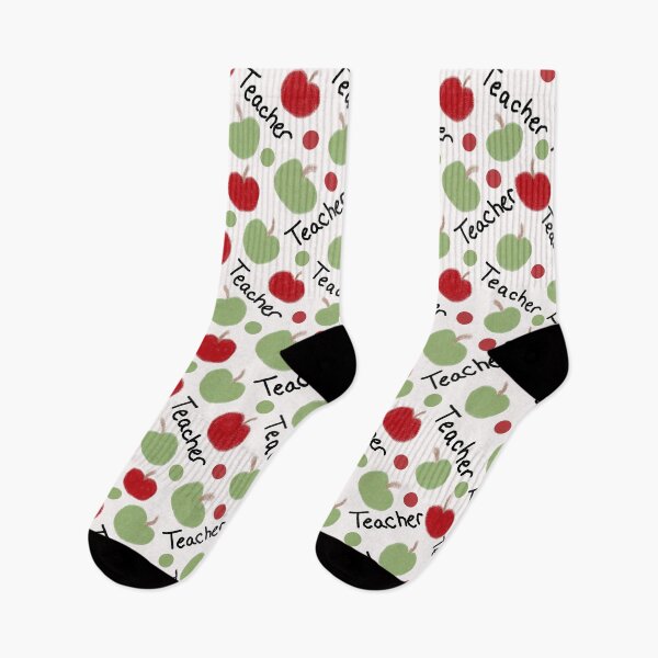 Item preview, Teacher with Red and Green Apples  designed and sold by RepeatCandy.