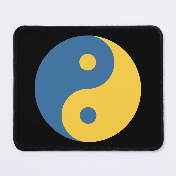 Item preview, Blue & Yellow Yin and Yang Symbol Design for Python Coders designed and sold by ramiro.