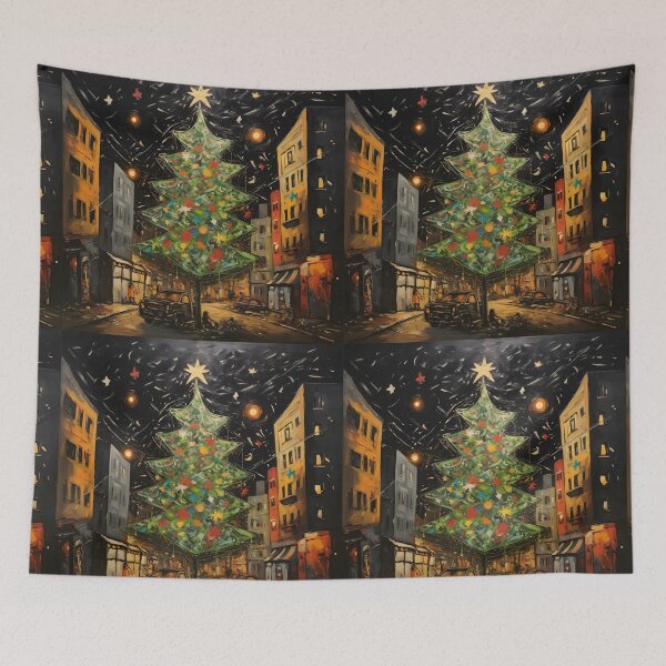Item preview, Urban Uprising- A Street Wise Christmas Tree in Social Artivism Splendor designed and sold by OlfactoART Studio.
