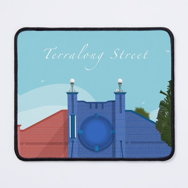 Item preview, Terralong Street Red and Blue Brick Façade  designed and sold by Donnahuntriss.