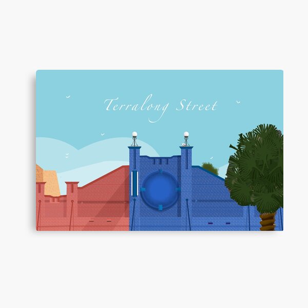 Item preview, Terralong Street Red and Blue Brick Façade  designed and sold by Donnahuntriss.