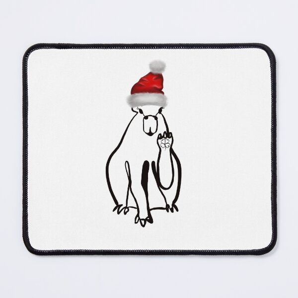 Item preview, Christmas capybara designed and sold by Fauraarts.