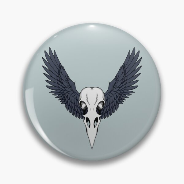 Item preview, Winged Raven Skull designed and sold by RavenBohique.