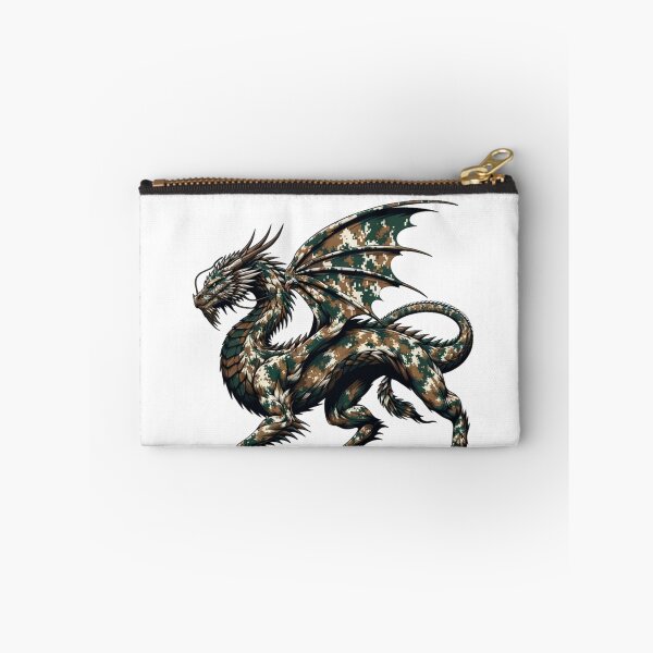 Item preview, Digital Camouflaged Winged Fire Breathing Dragon Legendary Animal  designed and sold by kylmllr101684.