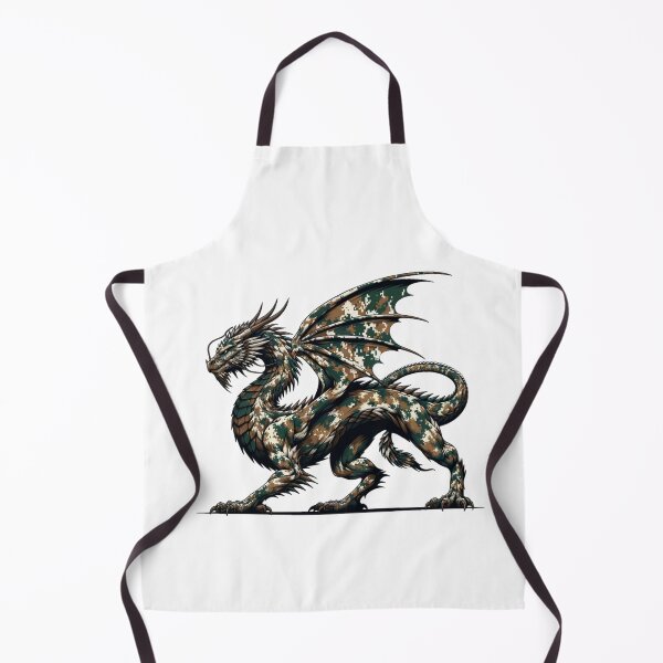 Item preview, Digital Camouflaged Winged Fire Breathing Dragon Legendary Animal designed and sold by kylmllr101684.