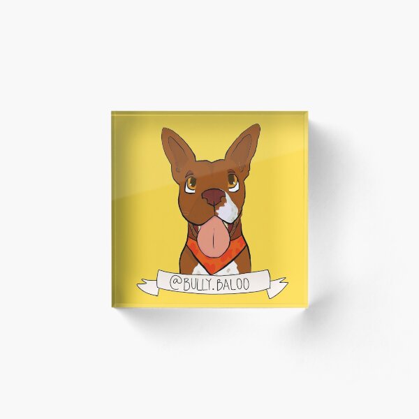 Personalized Pet Portrait - Baloo Acrylic Block
