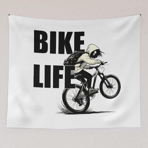 Item preview, Bikelife Girl Mountain Bike Rider.  designed and sold by fatbanana.