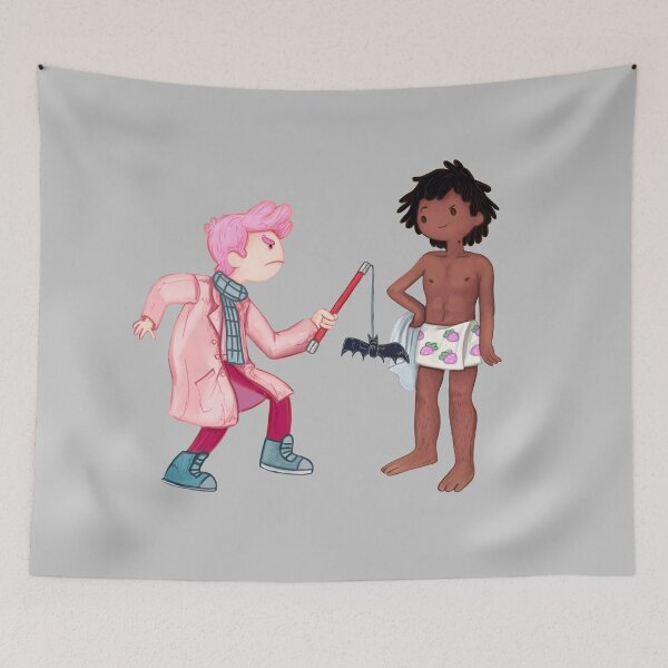 Item preview, "WHO ... are YOU?" Gary-Marshall, Adventure Time / Fionna and Cake fan art designed and sold by Lavinia Knight.