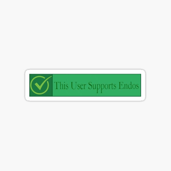 This user supports endos Sticker