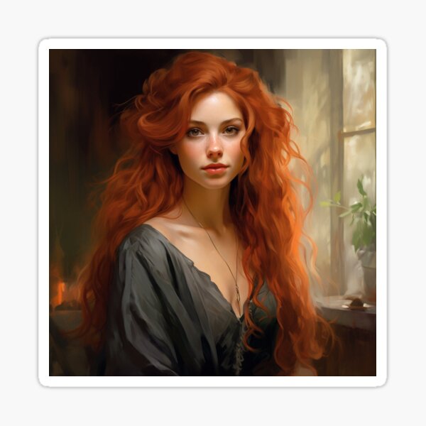 Auburn Elegance Sticker