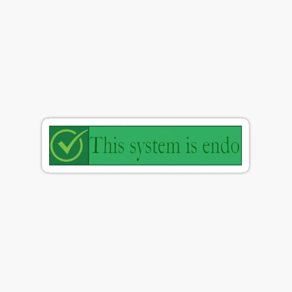 This system is endo Sticker