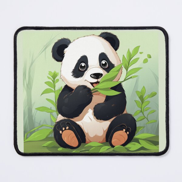 Item preview, Baby Panda Eating Bamboo designed and sold by Myra365Art.