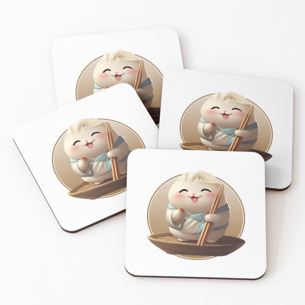Item preview, Lovely smiling dumpling with background designed and sold by Jeylushop.