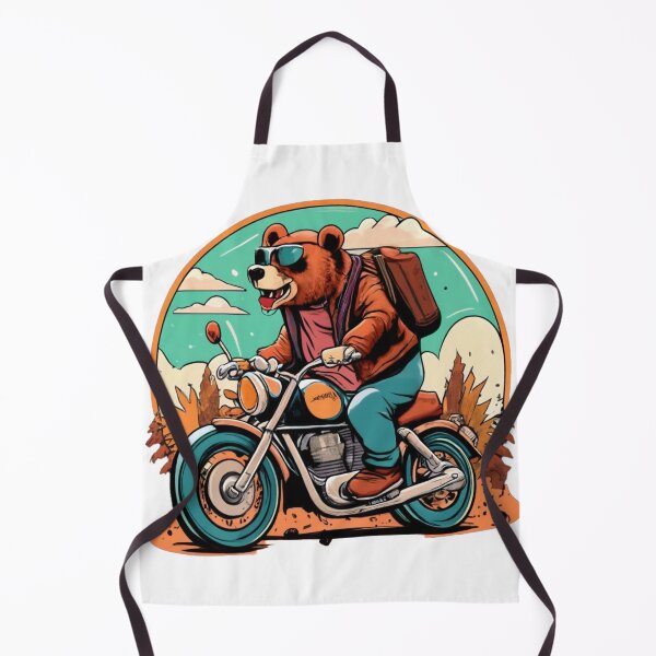 Item preview, Roaring Rider: Bear in a Leather Jacket designed and sold by pavelrmata.