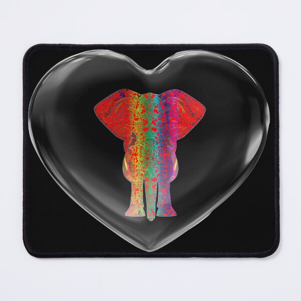 Item preview, Crystal Heart Rainbow Elephant designed and sold by Diego-t.