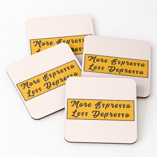 Artikelvorschau, Mehr Espresso Weniger Depresso - entworfen und verkauft von PurpleLoveStore.