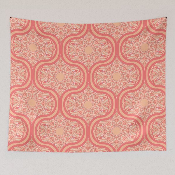 Item preview, Parfait Peach Plethora Dot Mandala Ogee designed and sold by Triplicate Limited.