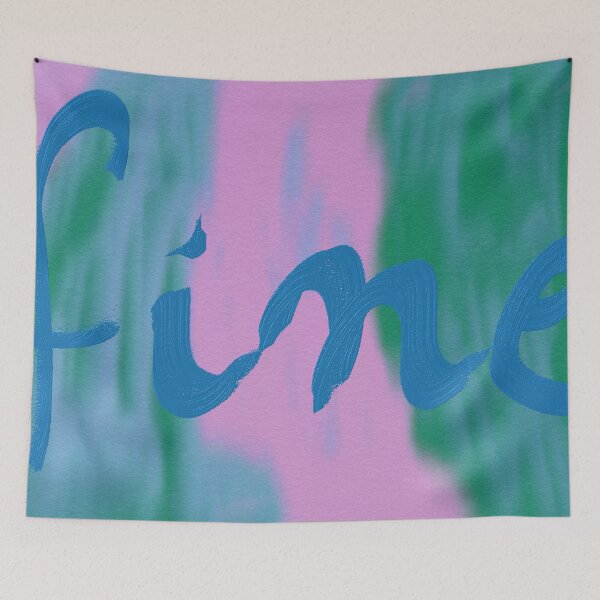 Item preview, FINE blue word art print designed and sold by nataliavandalia.