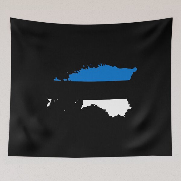 Item preview, Flag Map of Estonia  designed and sold by feether-store.