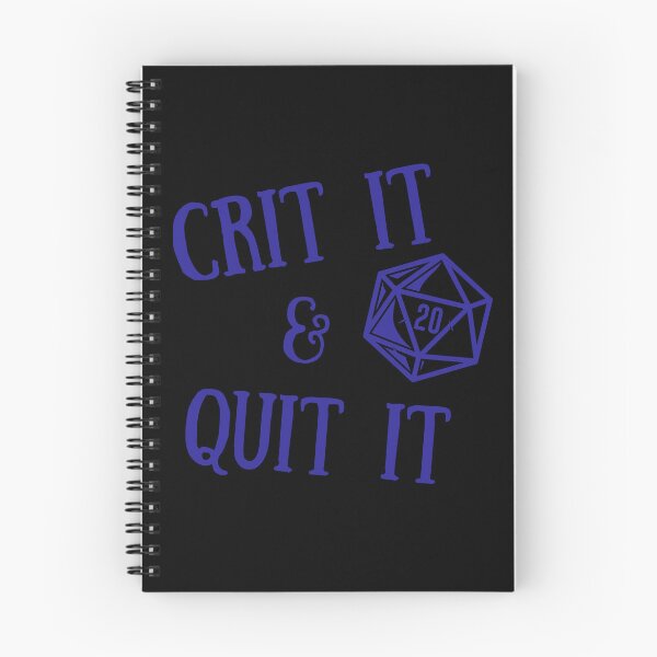 Item preview, Crit It & Quit It designed and sold by Solace Guard.