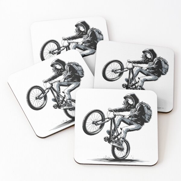 Item preview, Bikelife Bmx Girl Pulling Wheelie designed and sold by fatbanana.