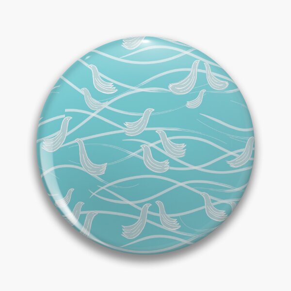 Artikelvorschau, Schwimmende Vögel im welligen blauen Meer entworfen und verkauft von SanSherDesigns.