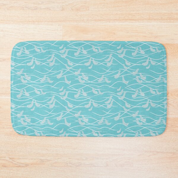 Item preview, Swimming Birds in wavey blue sea designed and sold by SanSherDesigns.